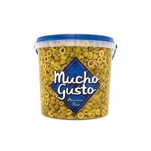 AZEITONA VERDE FATIADA MUCHO GUSTO 1.8KG